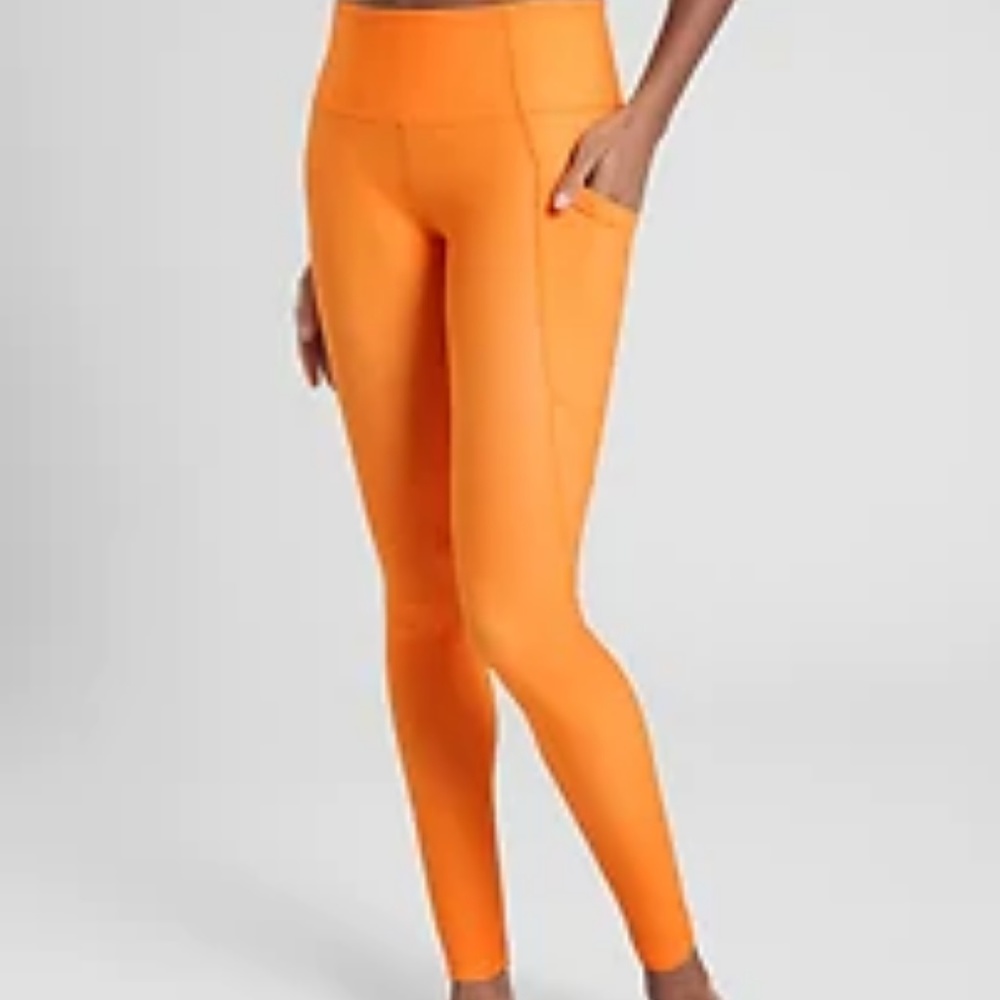 Athleta Salutation Stash Pocket sunrise orange, PS